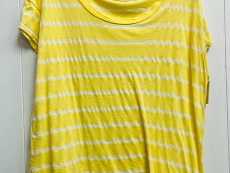 Top Short Sleeve By Michael Stars In Yellow, Size: S Hot on Sale