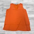 Top Sleeveless By Michael By Michael Kors In Orange, Size: L For Cheap