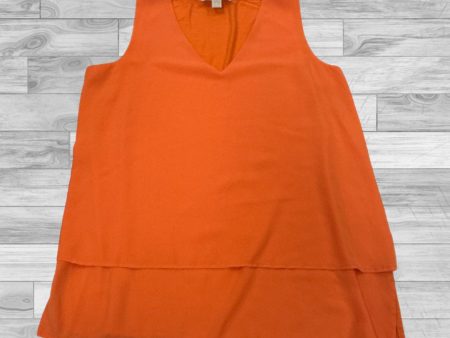 Top Sleeveless By Michael By Michael Kors In Orange, Size: L For Cheap