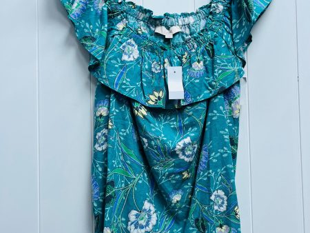 Top Short Sleeve By Loft In Teal, Size: S Online