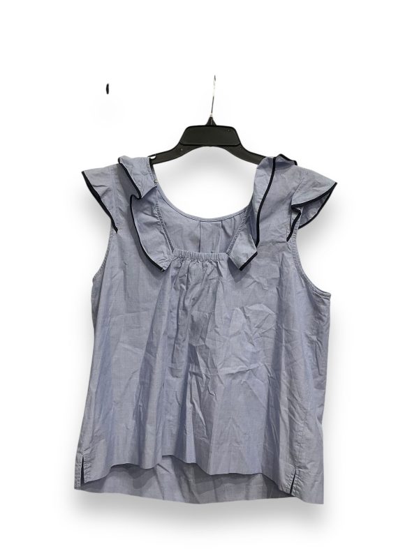 Top Sleeveless By J. Crew In Black & Blue, Size: 1x Discount