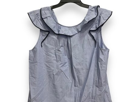 Top Sleeveless By J. Crew In Black & Blue, Size: 1x Discount