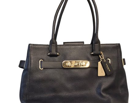 Handbag Designer By Coach In Dark Blue, Size:Large Sale