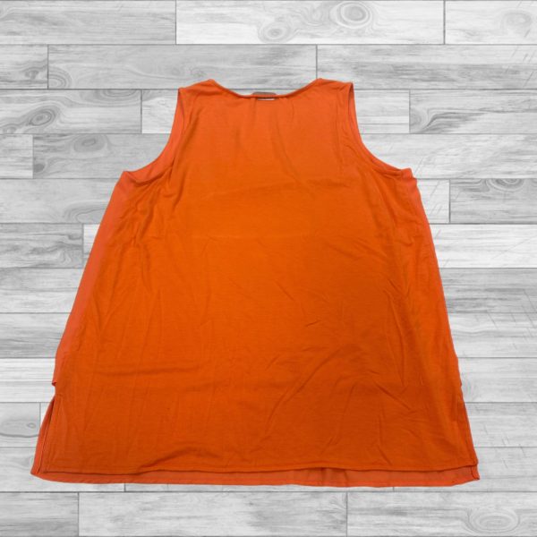 Top Sleeveless By Michael By Michael Kors In Orange, Size: L For Cheap