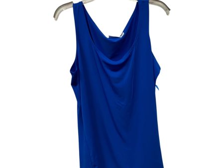 Top Sleeveless By Susan Graver In Blue, Size:1X Supply