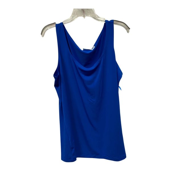 Top Sleeveless By Susan Graver In Blue, Size:1X Supply