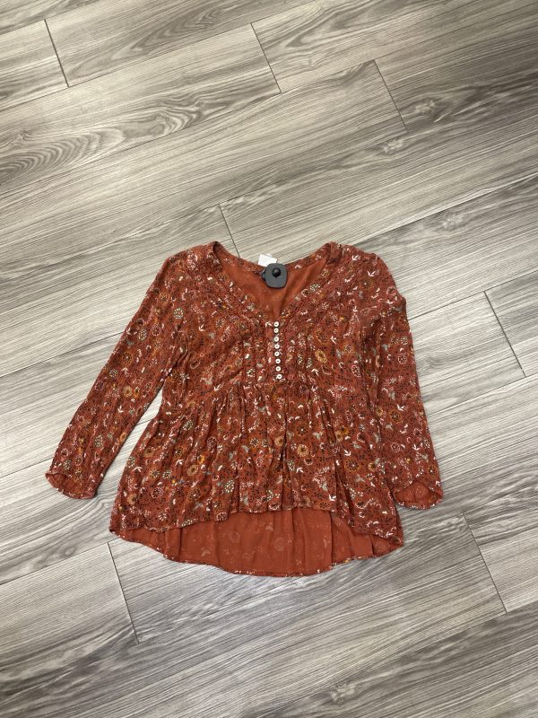 Top Long Sleeve By American Eagle In Floral Print, Size: S Hot on Sale