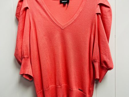 Top Short Sleeve By Dkny In Coral, Size: L Hot on Sale