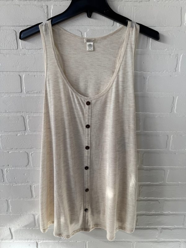 Top Sleeveless By Bozzolo In Tan, Size: 1x For Cheap