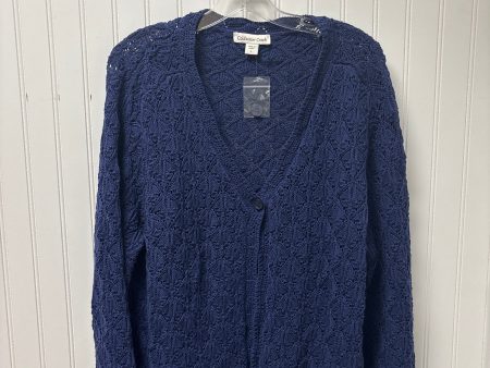 Sweater Cardigan By Coldwater Creek In Navy, Size: L Hot on Sale