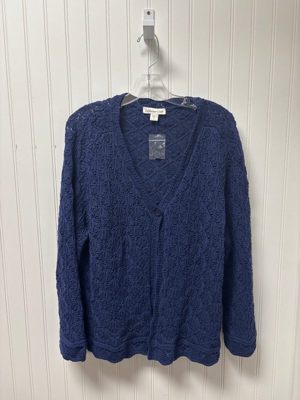 Sweater Cardigan By Coldwater Creek In Navy, Size: L Hot on Sale