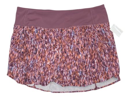 Athletic Skort By Athleta In Multi-colored, Size: L Hot on Sale