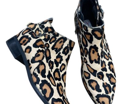 Boots Ankle Heels By Blondo In Animal Print, Size: 7.5 Fashion