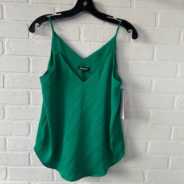 Top Sleeveless By Express In Green, Size: Xs For Discount