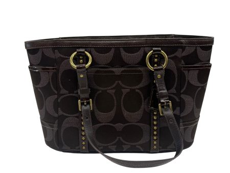 Handbag Designer By Coach In Brown, Size:Medium For Sale