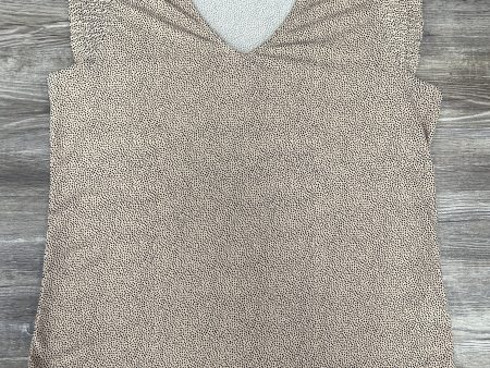 Top Sleeveless By Adrianna Papell In Beige, Size: S For Cheap