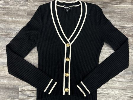 Sweater Cardigan By Express In Black, Size: Xs Online Sale