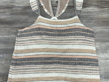 Top Sleeveless By Madewell In Tan & White, Size: S Sale