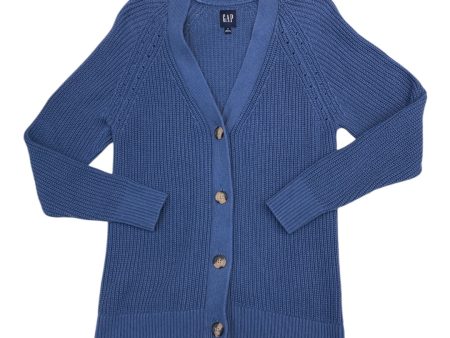 Sweater Cardigan By Gap In Blue, Size: M Hot on Sale