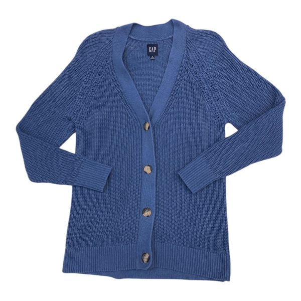 Sweater Cardigan By Gap In Blue, Size: M Hot on Sale