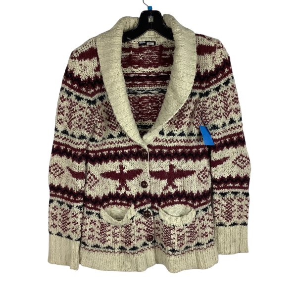 Sweater Cardigan By Bdg In Red & White, Size: Xs Hot on Sale