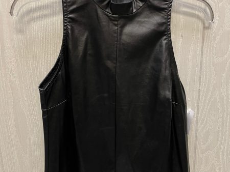 Blouse Sleeveless By Aqua In Black, Size: Xs For Cheap