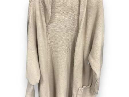 Sweater Cardigan By Clothes Mentor In Tan, Size: Xxl For Cheap