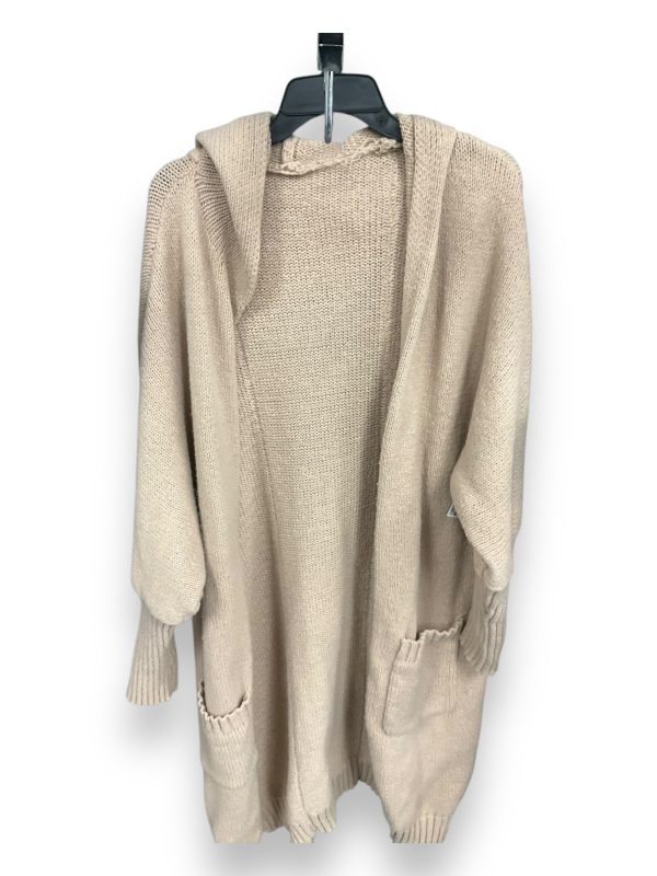 Sweater Cardigan By Clothes Mentor In Tan, Size: Xxl For Cheap