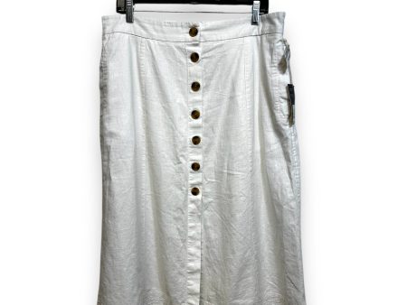 Skirt Maxi By Universal Thread In White, Size: L Supply