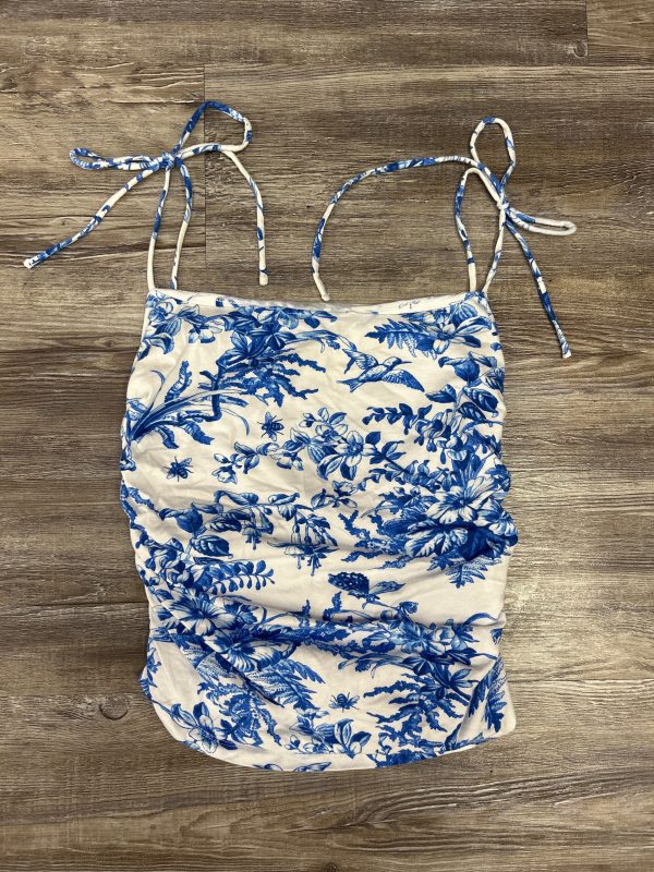 Top Sleeveless By Maeve In Blue & White, Size: S Cheap