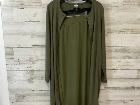 Top 2pc Long Sleeve By Lascana In Green, Size: Xs Online Hot Sale