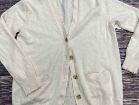 Sweater Cardigan By J. Crew In Cream, Size: M Sale