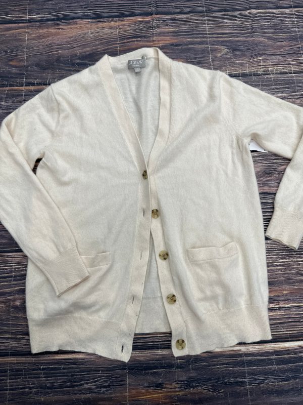 Sweater Cardigan By J. Crew In Cream, Size: M Sale