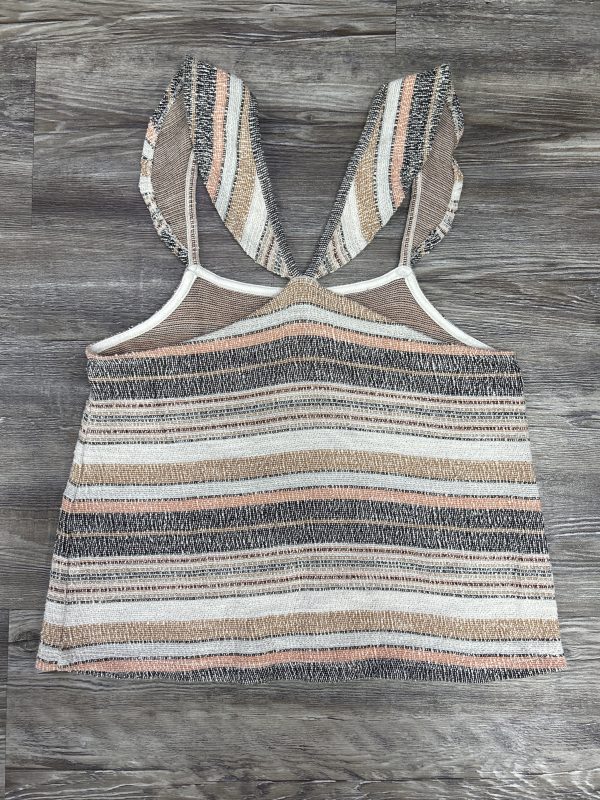 Top Sleeveless By Madewell In Tan & White, Size: S Sale