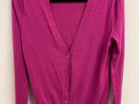 Sweater Cardigan By Gap In Purple, Size: S Supply