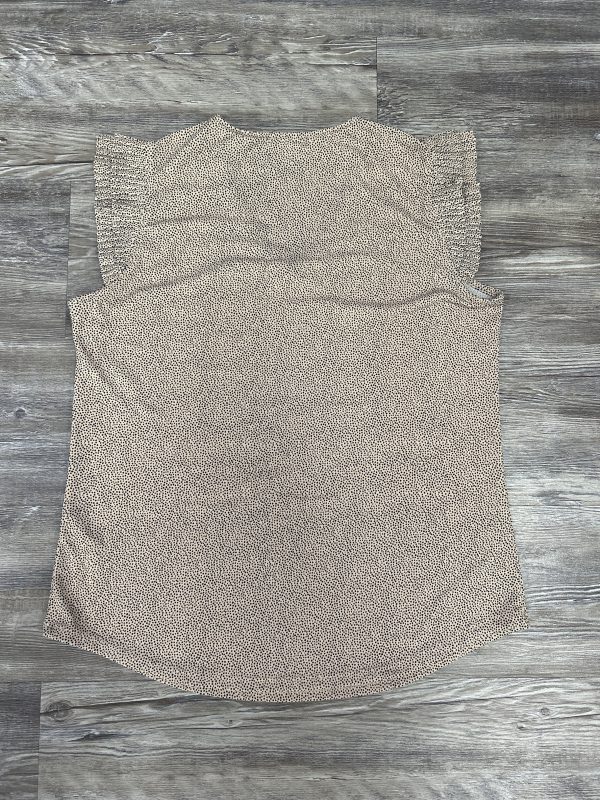 Top Sleeveless By Adrianna Papell In Beige, Size: S For Cheap