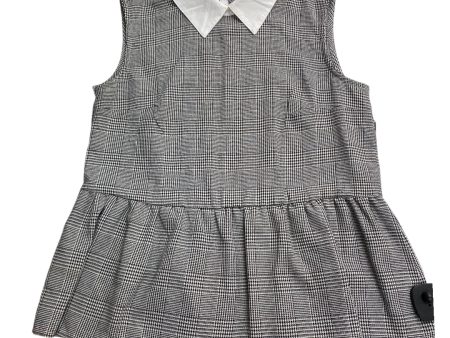 Top Sleeveless By Shein In Plaid Pattern, Size: S Fashion