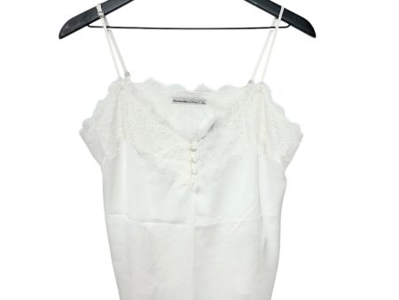 Top Sleeveless By Abercrombie And Fitch In Ivory, Size: L Online