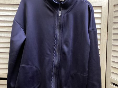 Athletic Jacket By Talbots In Navy, Size: L Discount