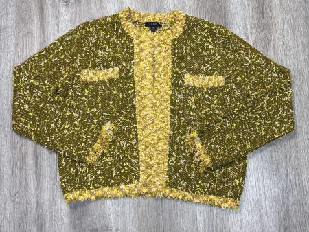 Sweater Cardigan By J. Crew In Chartreuse, Size: S Cheap