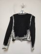 Sweater Cardigan By Clothes Mentor In Black & White, Size: S For Cheap