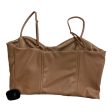 Top Sleeveless By Express In Tan, Size: S For Discount