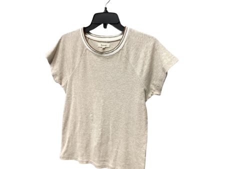 Top Short Sleeve By Madewell In Beige, Size: M Online Sale