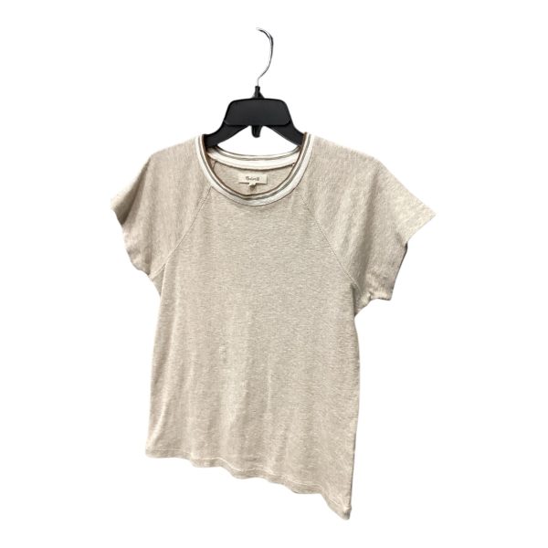 Top Short Sleeve By Madewell In Beige, Size: M Online Sale