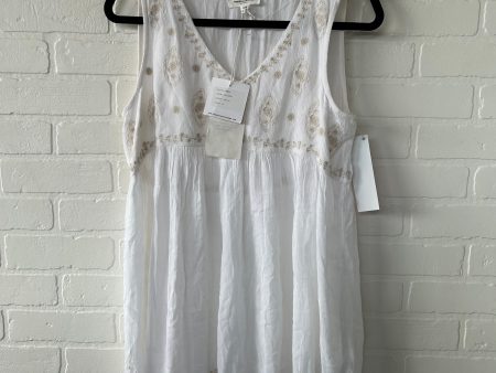 Top Sleeveless By Beachlunchlounge In Tan & White, Size: M on Sale