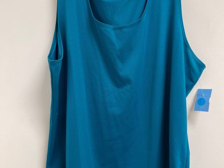 Tank Top By Ellen Tracy In Blue, Size: 1x Fashion