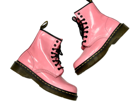 Boots Combat By Dr Martens In Pink, Size: 7 For Cheap