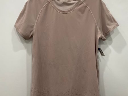 Athletic Top Short Sleeve By Lululemon In Pink, Size: 4 Cheap