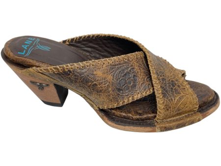 Sandals Heels Block By Cmb In Brown, Size: 9 For Sale