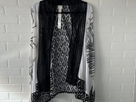 Vest Other By Chicos In Black & White, Size: L Online Hot Sale